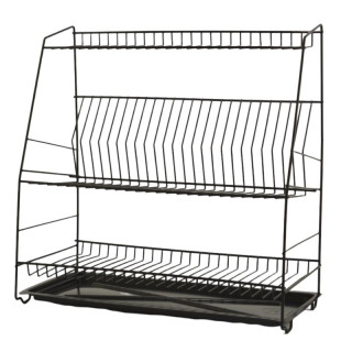 Suszarka do naczyń 3-poziomowa 50cm czarna