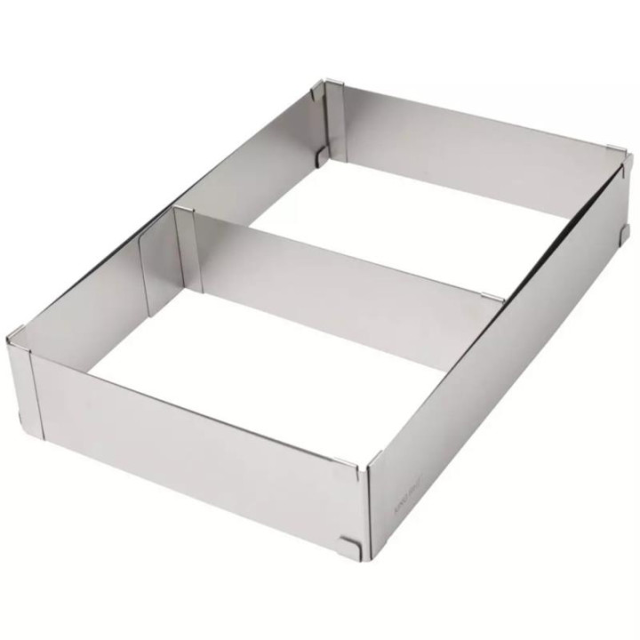 Opaska do ciasta h-5cm 27,5x18,5cm do 52,4x34cm regulowana KH-1907