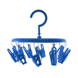 Wieszak karuzela plastikowy 10 klamerek, spinaczy MIX