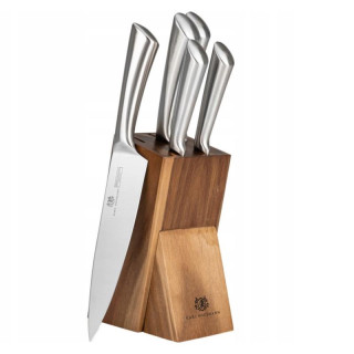 Noże w bloku Mateo 5szt KHT4