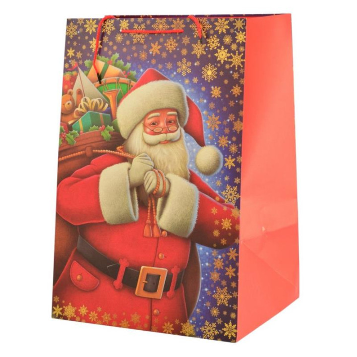 Torebka ozdobna 54x36x30cm świąteczna mix