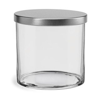 Pojemnik szklany Tidy z metalową pokrywką h:10cm 35532