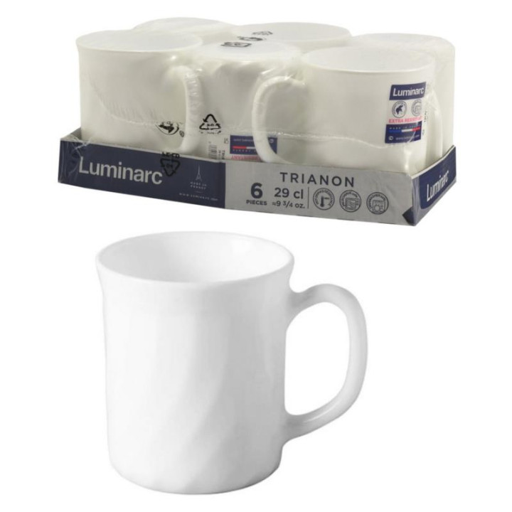 Kubki 6 sztuk 290ml Trianon