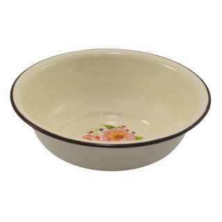 Miska emaliowana 22cm beżowa