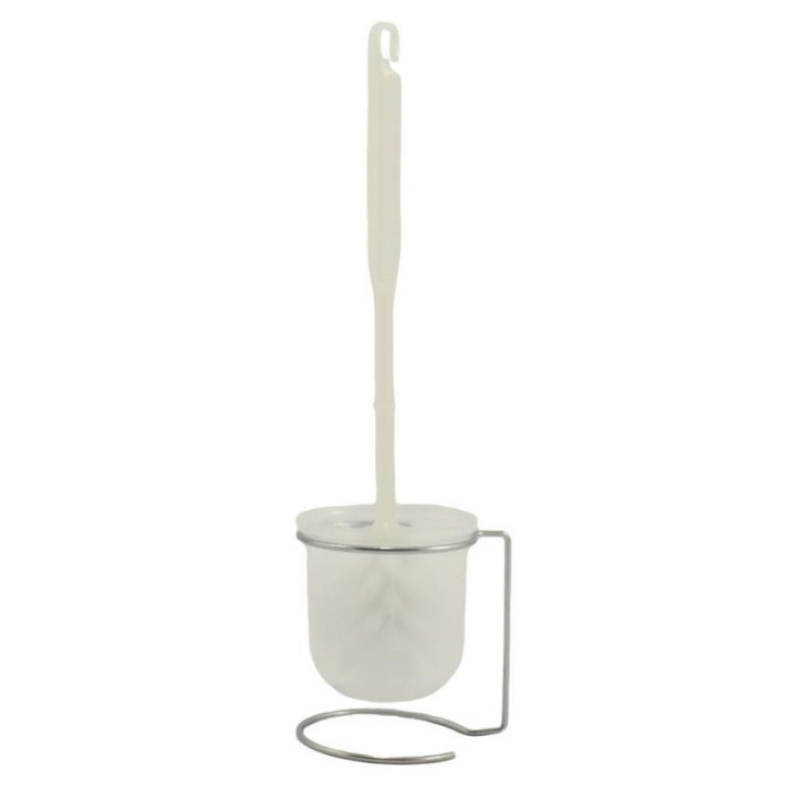 Szczotka WC plastikowa biała E6B