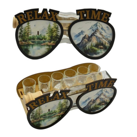 Karafka szklana Okulary 836 mix