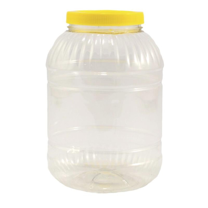 Słój plastikowy 5,0L PET żółta zakrętka