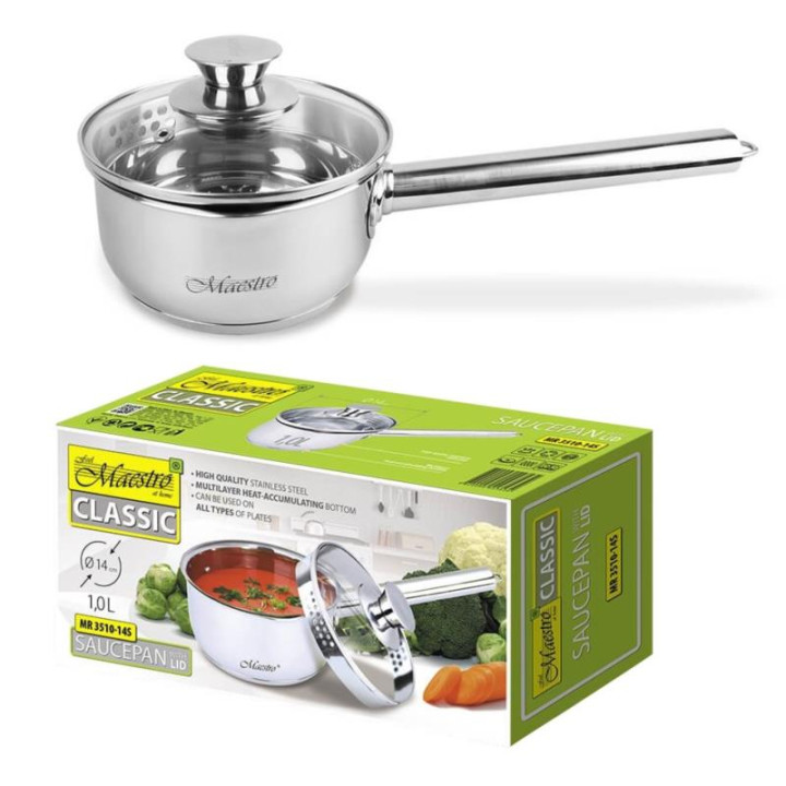 Rondel 14cm 1,0L z pokrywką Maestro MR-3510