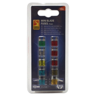 Bezpieczniki samochodowe 10 sztuk 009505