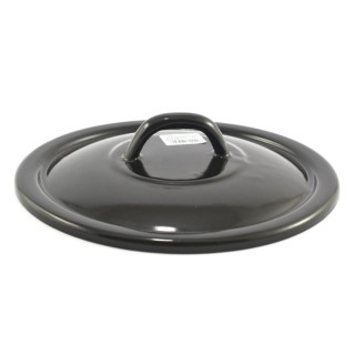 Pokrywka emaliowana 20cm czarna