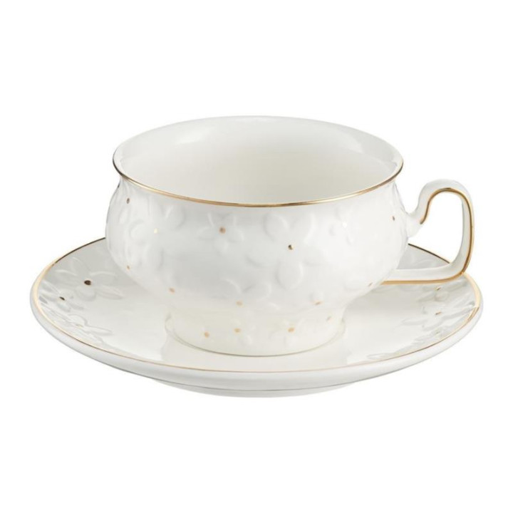 Filiżanka ze spodkiem 280ml Fiorella GB045 Villa Italia