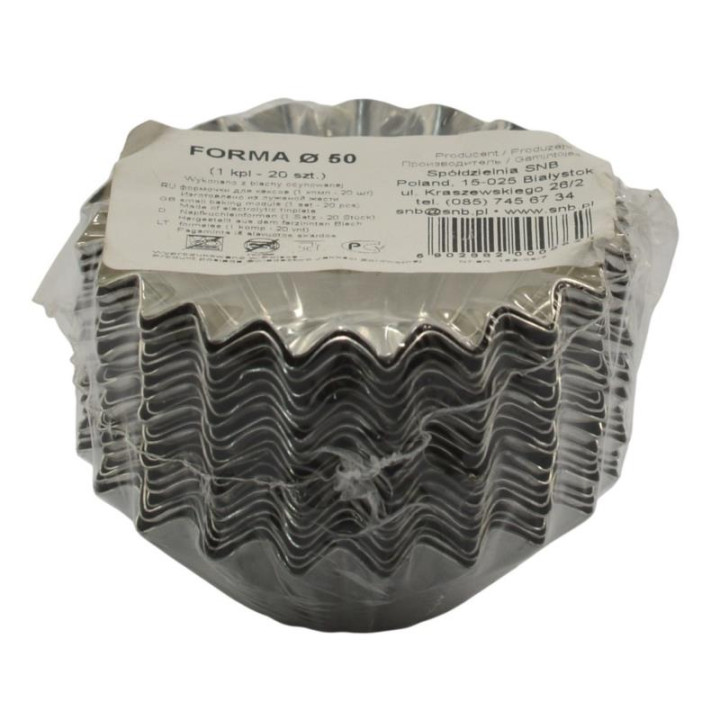 Foremki do pieczenia SNB 50mm 20szt