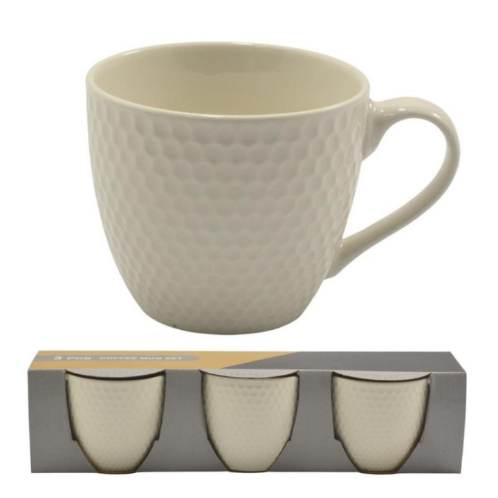 Kubki 3 sztuki 220ml ceramiczne MRY3966