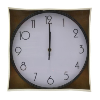 Zegar plastikowy 28cm czarny MRY1831