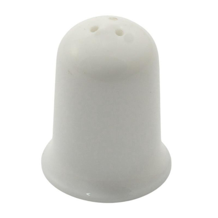 Pieprzniczka Eva 5,5cm biała szkło hartowane