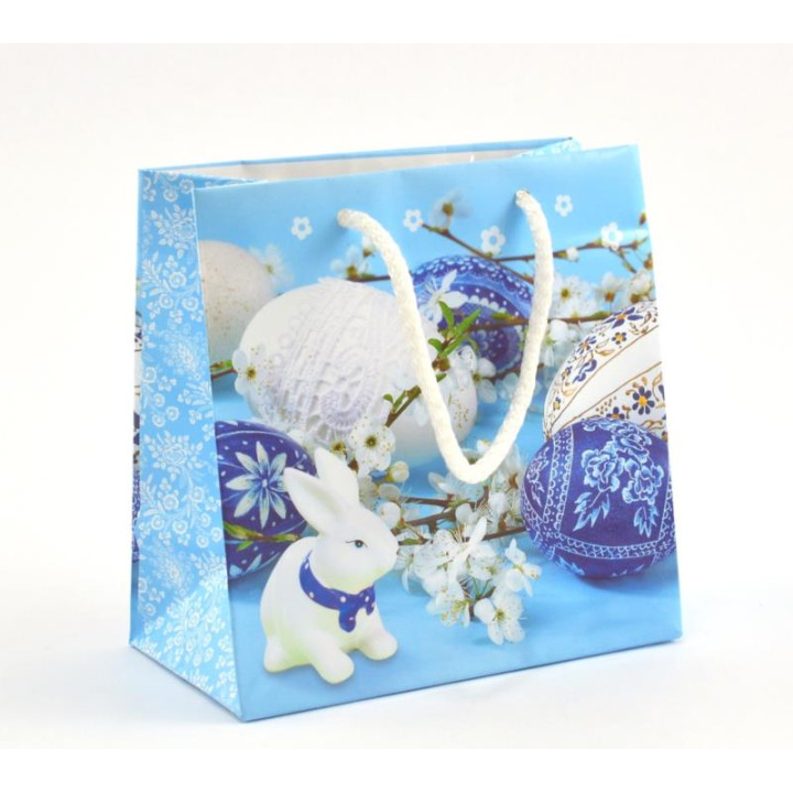 Torebka ozdobna Wielkanoc 15,5x15,5cm T2 mix