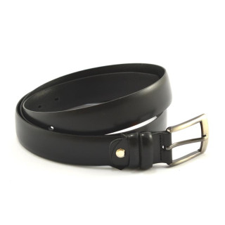 Pasek skórzany męski czarny 3