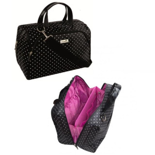 Kosmetyczka kufer damska grochy 7925