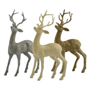 Figurka ceramiczna Renifer 27cm mix