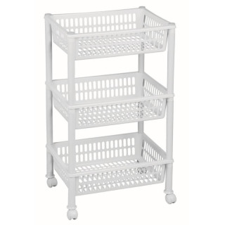 Regał Trolley 3 poziomy Jumbo biały 1268