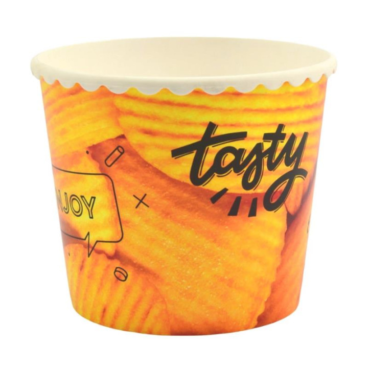 Pojemnik plastikowy na chipsy 13x17x14cm wiaderko