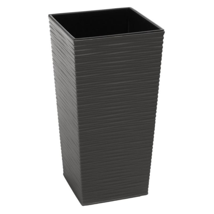 Doniczka Finezja dłuto 25cm h:46,5cm grafit 589