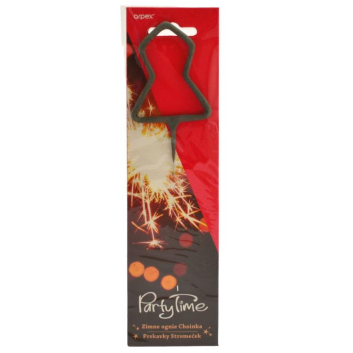 Zimne ognie 1szt Gwiazdka/Choinka mix