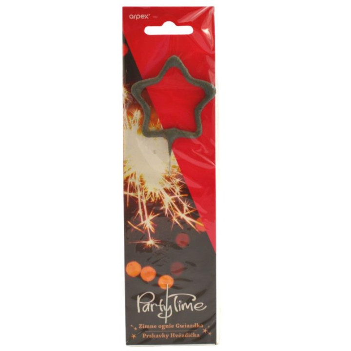 Zimne ognie 1szt Gwiazdka/Choinka mix