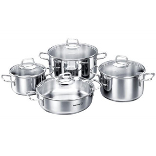 Garnki  8 elementów nierdzewne Korkmaz Perla A1606