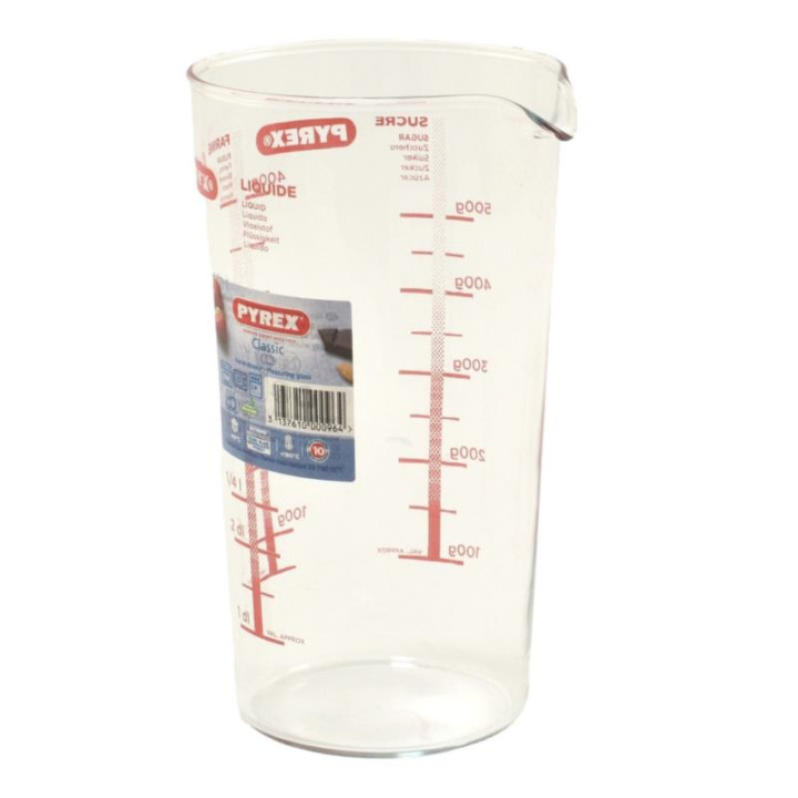 Dzbanek z miarką 0,5L żaroodporny Pyrex