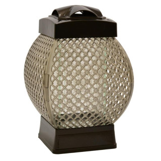 Znicz nagrobkowy lampion 27cm brąz GKGM plastikowy