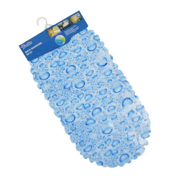 Mata antypoślizgowa do wanny Krople 35x65cm