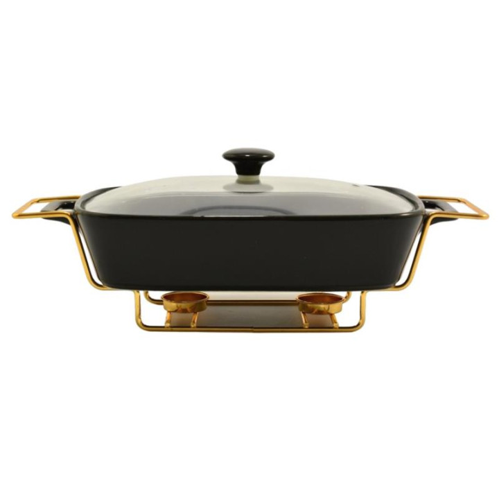 Brytfanna ceramiczna z podgrzewaczem 2,1L Modern Kitchen czarna