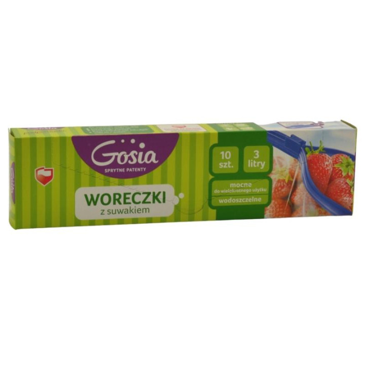 Woreczki z suwakiem 3L 10szt