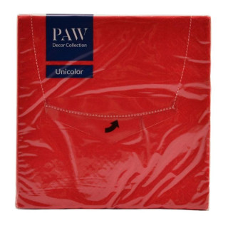 Serwetki 33x33/20szt Unicolor Lunch czerwony Chili red