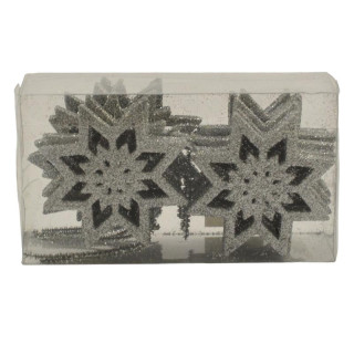 Ozdoba Płatki śniegu 12 sztuk 10cm mix