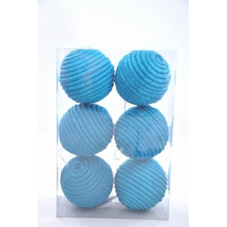 Bombki 6szt.plast. 9cm SW/B/AMELIA/2-5