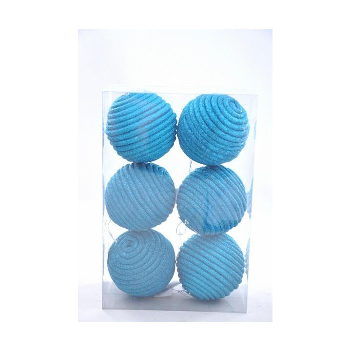 Bombki 6szt.plast. 9cm SW/B/AMELIA/2-5