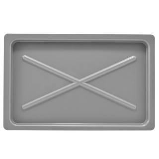 Podstawka pod suszarkę 35,5x23cm srebrna