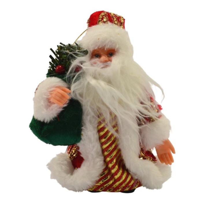 Ozdoba bożonarodzeniowa Mikołaj 15cm 17.0350 mix z zawieszką