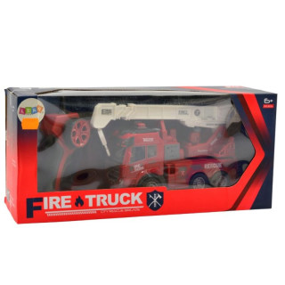 Straż pożarna czerwona z drabiną R/C Leantoys