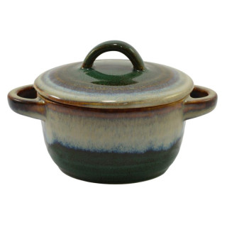 Kokilka ceramiczna z pokrywką 14x5cm Ombres mix
