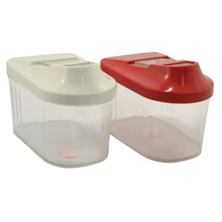 Pojemnik plastikowy artykuły sypkie z dozownikiem mix