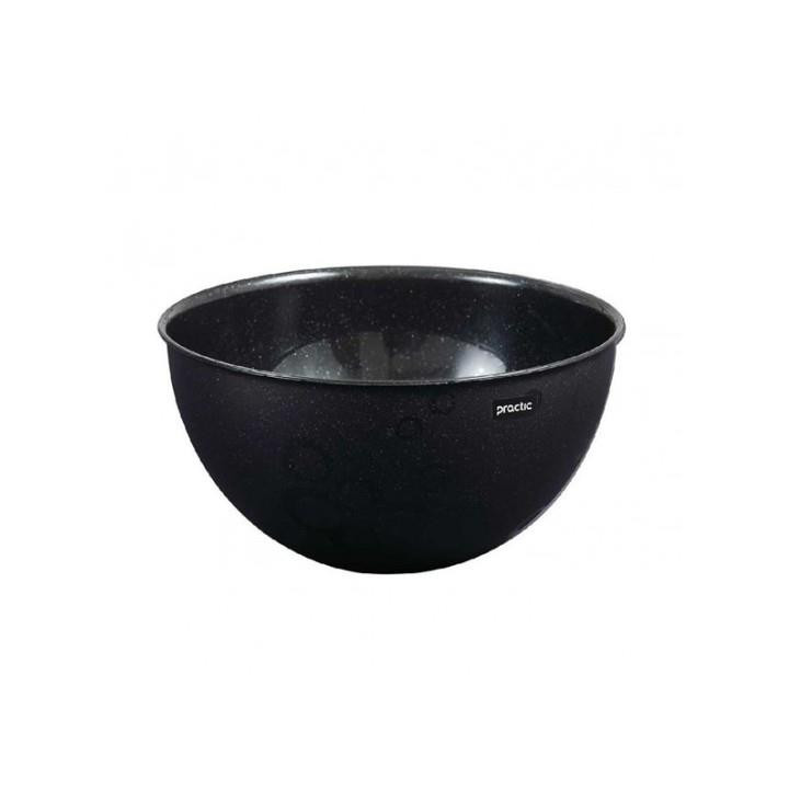 Miska plastikowa  1,5L Bąble czarna