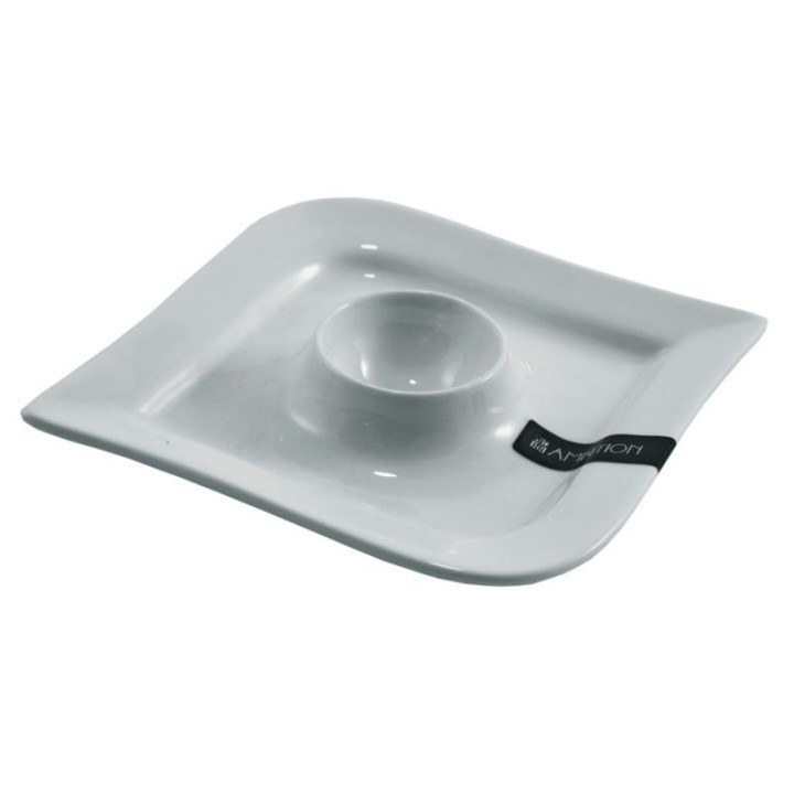 Podstawka pod jajko ceramiczna Fala 12,5cm 62363