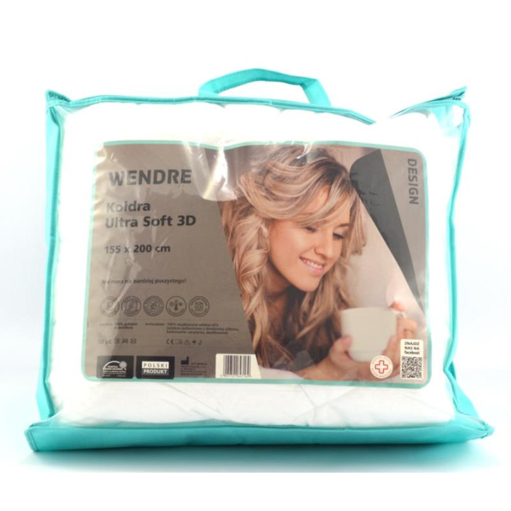 Kołdra 135x200 UltraSoft Polester biała