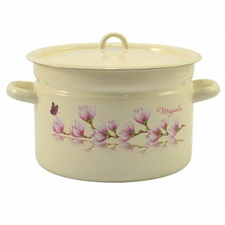 Garnek emalia 26cm 9L z/p Magnolia