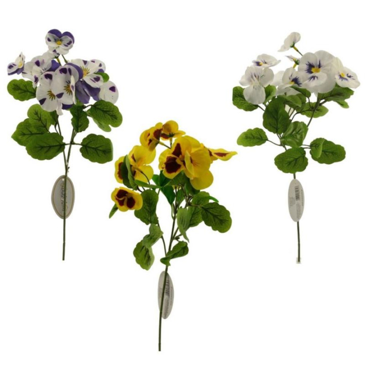 Kwiat sztuczny Bratek 40cm ASC23475 mix