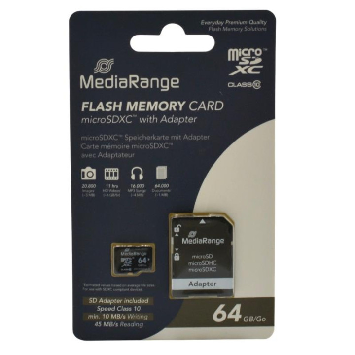 Karta pamięci MicroSDXC 64GB adapter