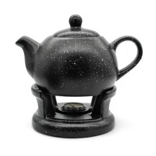 Dzbanek z podgrzewaczem 1,0L czarny marmurek T-55